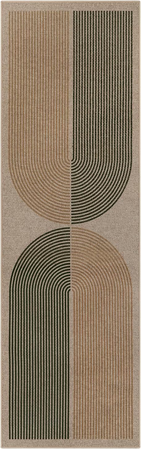 Lahome Enfys Modern Rainbow Easy Jute Rug, 2x8 Hallway Runner Washable Rugs - Image 9