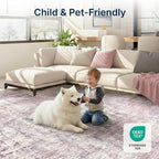6x9 Area Rugs Washable Living Room Rug-No Slip Soft Carpets Modern Abstract - Image 5