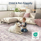 10x14 Area Rugs Washable Living Room Rug-No Slip Soft Carpets Modern Abstract - Image 4