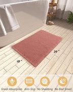 AMOAMI Upgraded Waffle Bath Mat, Super Absorbent Non Slip Bath Mats - Image 2