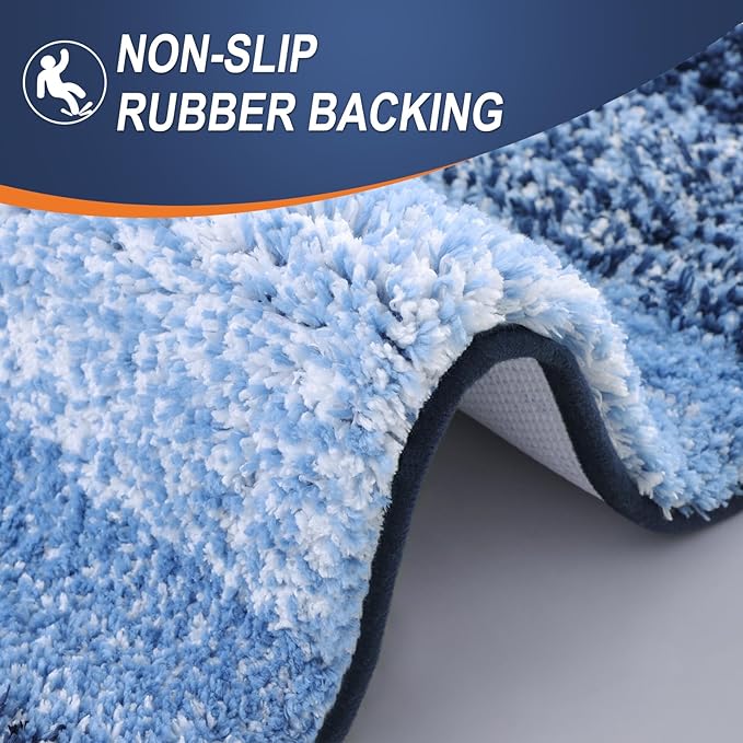 OLANLY Bathroom Runner Rugs Mat 47x20, Extra Soft Absorbent Microfiber Bath Rugs - Image 4