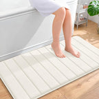 OLANLY Memory Foam Bath Mat 44x24, Super Soft Absorbent Bathroom Rugs, Quick Dry by OLANLY