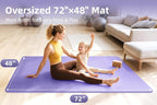 Extra Large Yoga Mat – 72"x48" or 78"x57", 1/4"–1/2" Thick Mat - Image 7