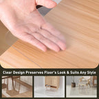 Area Floor Mat for Home, Spill Resistant Hard Floor Protector Cover, Easy Clean - Image 5