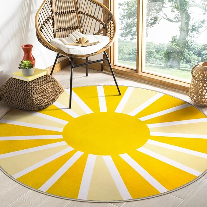 Lahome Round Area Rugs 5Ft by Lahome