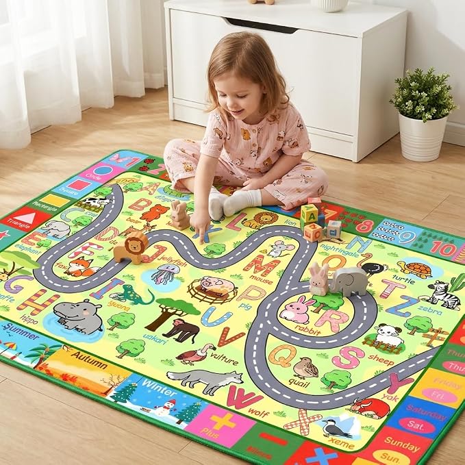 Kids Rug 9x12 Feet Large Play Mat - Image 5