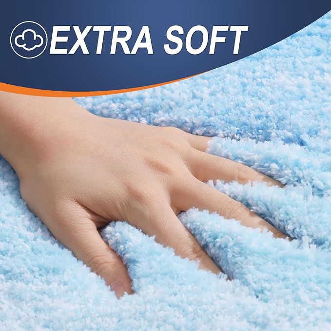OLANLY Large Bathroom Rugs Mat 40x24, Extra Soft Absorbent Microfiber Bath Rugs - Image 3
