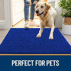 OLANLY Dog Door Mat for Muddy Paws 24x16, Ultra Absorbent Chenille Mud Doormat - Image 6