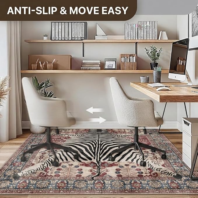 48"x72" Office Chair Mat for Hardwood Tile Floor, Under Desk Carpet Protector - Image 4