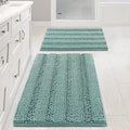 H.VERSAILTEX Bathroom Rugs Non Slip Thick Shaggy Chenille Bathroom Rug Mat Set by HVERSAILTEX