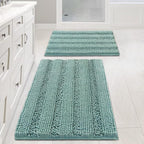 H.VERSAILTEX Bathroom Rugs Non Slip Thick Shaggy Chenille Bathroom Rug Mat Set by HVERSAILTEX