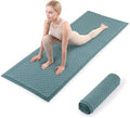 MABOZOO Cotton Yoga Mat, Non-Slip Breathable Yoga Rug by MABOZOO