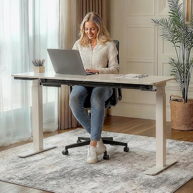 36"x60" Office Chair Mat for Hardwood Tile Floor, Under Desk Carpet Protector - Image 4