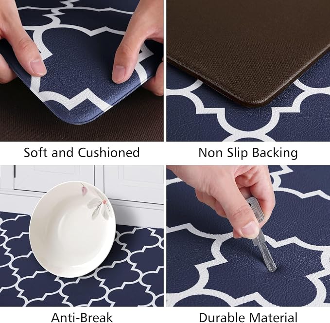 KMAT Kitchen Mat Cushioned Anti-Fatigue Area Rug Sets, Waterproof Non-Slip - Image 3