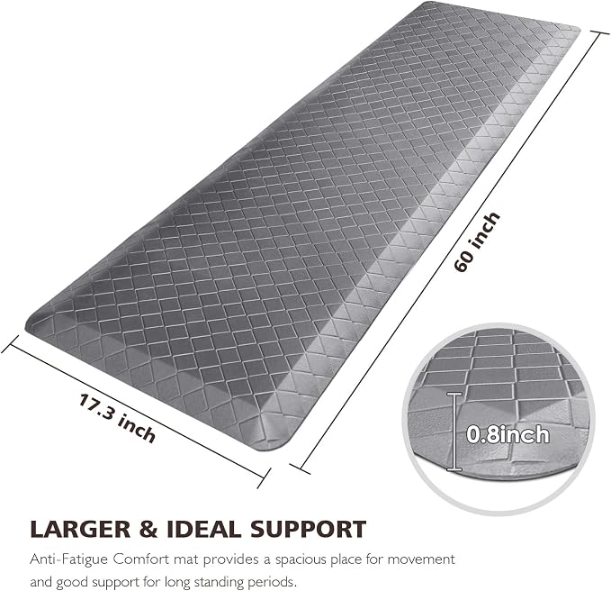 HappyTrends Kitchen Floor Mat Anti-Fatigue Kitchen Rug, Waterproof Non-Slip - Image 2