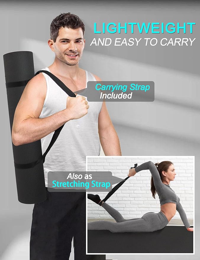Extra Long & Wide Thick Yoga Mat - Image 7