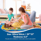Booooom Jackson Kids Car Rug Play Mat 60x32 inches, Car Mat, Non Slip Kids Rug - Image 2