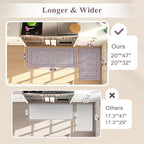 KIMODE Anti Fatigue Kitchen Mats 20"x47"+20"x32", Boho Flora Kitchen Rugs Sets - Image 2