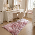 EasyJoy Faux Sheepskin Rug, Fluffy Faux Fur Rug, Ultra Soft Shag Area Rug - Image 6