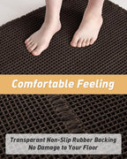 Upgraded Waffle Runner Rug Super Absorbent Non Slip Bath Mats - Image 3