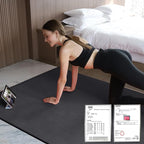 Hatha Yoga Large TPE Yoga Mat 6'x4'x1/2" Extra Thick Non-Slip Exercise Mat - Image 3