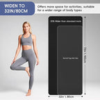 Extra Wide Yoga Mat 72" x 32", 6mm Non Slip TPE Exercise Mat - Image 2