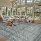 9x12 Washable Area Rug for Living Room, Extra Large Vintage Boho Rugs for - Image 3