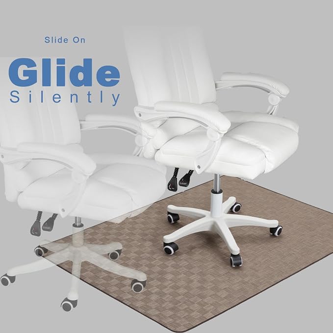 Chair Mat for Hardwood Floor, 50x63 Desk Computer Chair Mat for Hard Wood & - Image 6