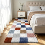 Shag Runner Rug for Bedroom Living Room 3x7 Upgrade Non-Slip Fluffy Soft by Boshengya