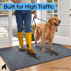 GORILLA GRIP Waterproof Traffic Guard Door Mat, 2 Pack Heavy Duty Entryway Mats - Image 7