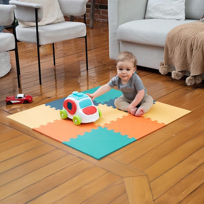 MioTetto Baby Play Mat, Comfortable Playtime Mat – Portable Foam Floor Tiles by MioTetto