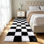 Shag Runner Rug for Bedroom Living Room 2x6 Upgrade Non-Slip Fluffy Soft by Boshengya
