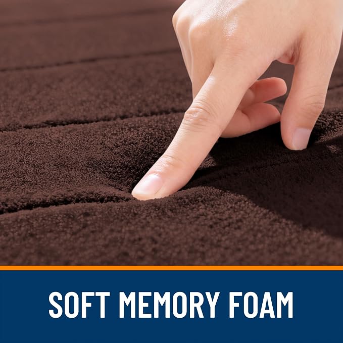 OLANLY Memory Foam Long Bathroom Rugs Runner 47x24, Super Soft Absorbent Bath - Image 5