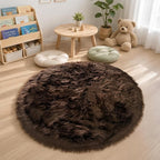 EasyJoy Faux Sheepskin Rug, Fluffy Faux Fur Rug, Ultra Soft Shag Area Rug - Image 6