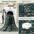 Rugxara 2x10 Floral Runner Rug, Washable Runners - Image 5