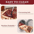 SERISSA Area Rug 3x5 Boho Rugs for Bedroom, Washable Non-Slip Living Room Rug - Image 4