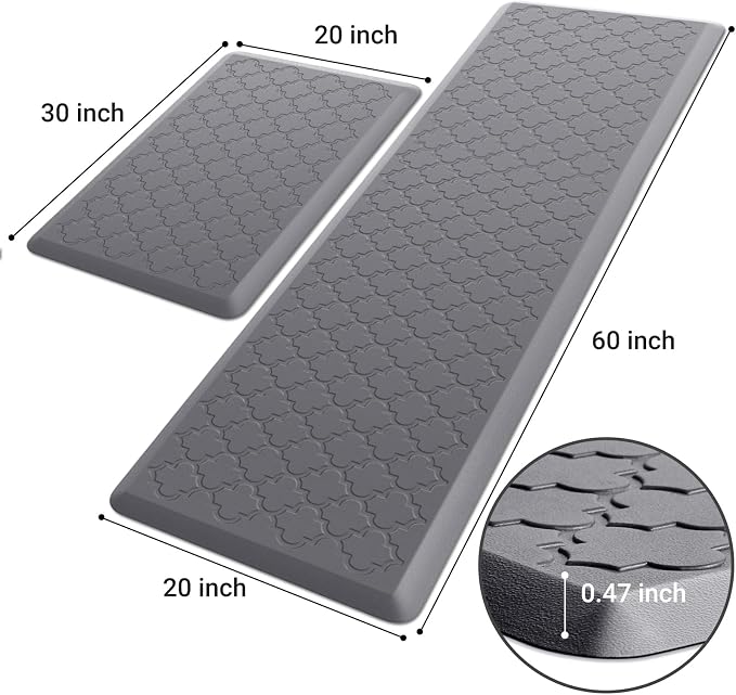 Kitchen Mat Cushioned Anti-Fatigue Floor Mat Water Resistant Non-Skid Kitchen - Image 2
