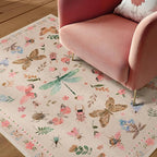2x3 Washable Rug, Small Door Mat Floral Entryway Rug, Boho Front Door Mat - Image 3