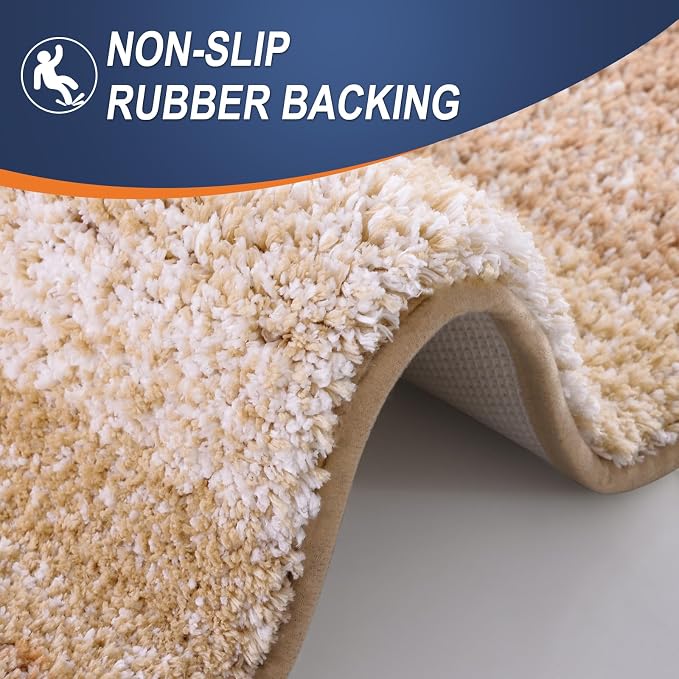 OLANLY Bathroom Runner Rugs Mat 59x24, Extra Soft Absorbent Microfiber Bath Rugs - Image 4