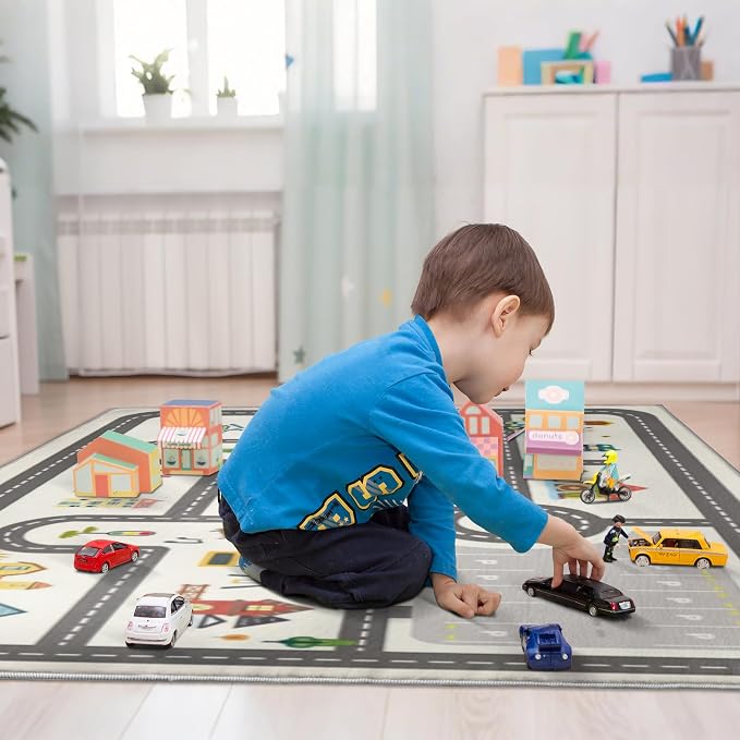 3x5ft Kids Town Road Play Rug - Image 5