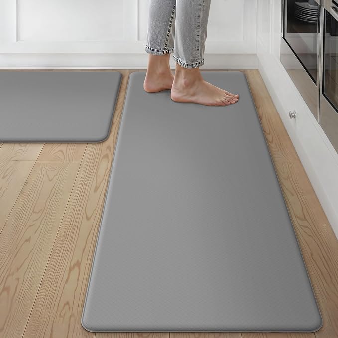 GENIMO Kitchen Mats for Floor 2PCs, Washable Anti Fatigue Mat for Cushioned by GENIMO