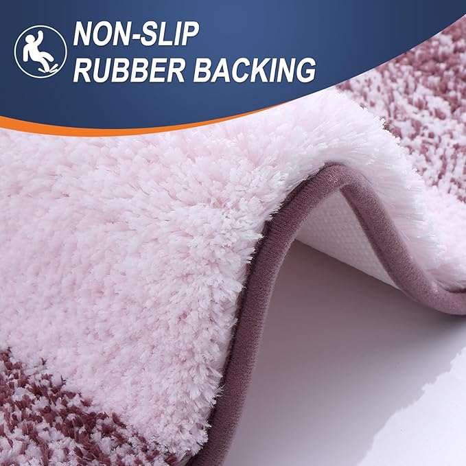 OLANLY Large Bathroom Rugs Mat 50x30, Extra Soft Absorbent Microfiber Bath Rugs - Image 4