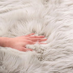 EasyJoy Ultra Soft Fluffy Shaggy Area Rug Faux Fur Rug Chair Cover Seat Pad - Image 6