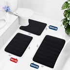 Buganda Memory Foam Bath Mat, Ultra Soft and Non-Slip Bathroom Rugs, Water - Image 2