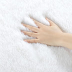 BENRON Fluffy White Rugs for Living Room Bedroom 4x6, Soft Plush Fuzzy Shaggy - Image 7