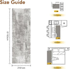 2x6 Ft Washable Runner Rug, Non-Slip Low Pile Hallway Kitchen Area Rug - Image 2