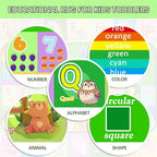 Kids Rugs for Playroom, 6x8 Ft Large Educational ABC Rug - Image 3