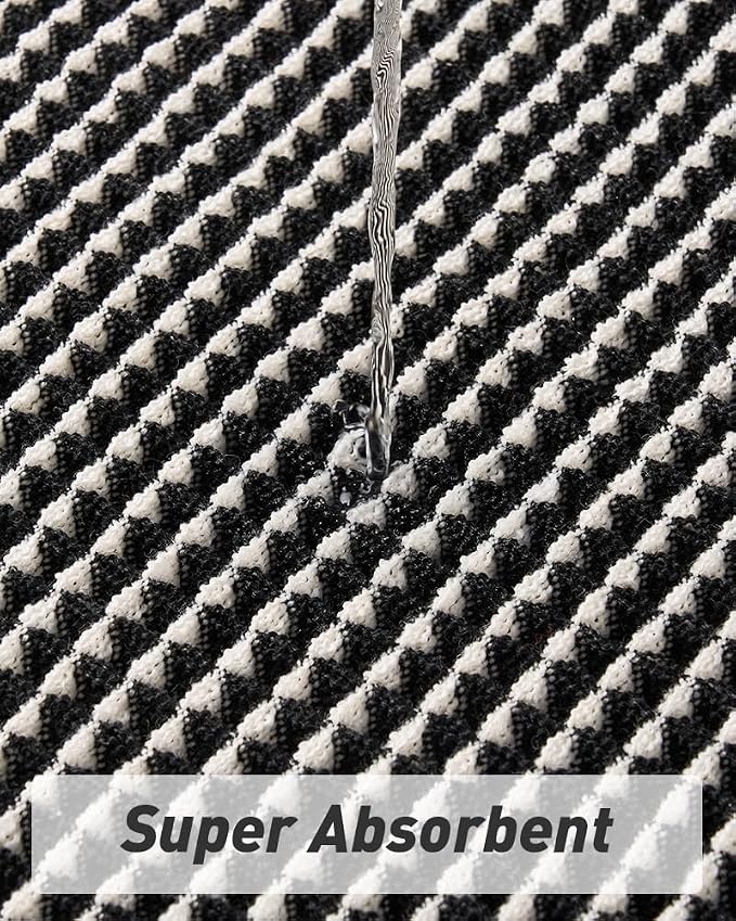 AMOAMI Upgraded Waffle Bath Mat, Super Absorbent Non Slip Bath Mats - Image 3