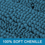 H.VERSAILTEX Bath Mats for Bathroom Non Slip Extra Thick Chenille Striped Bath - Image 3