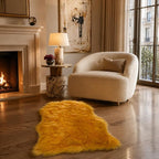 EasyJoy Faux Sheepskin Rug, Fluffy Faux Fur Rug, Ultra Soft Shag Area Rug - Image 2